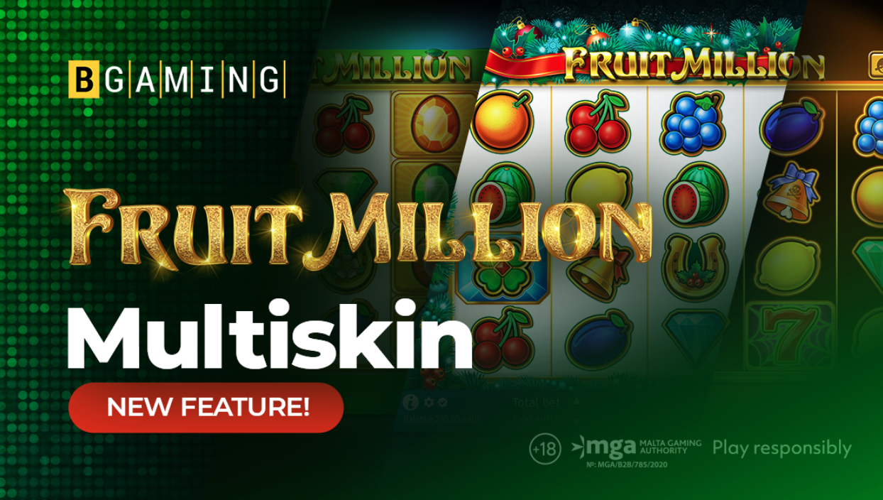 BGaming Presents Multiskin Edition of Fruit Million Slot