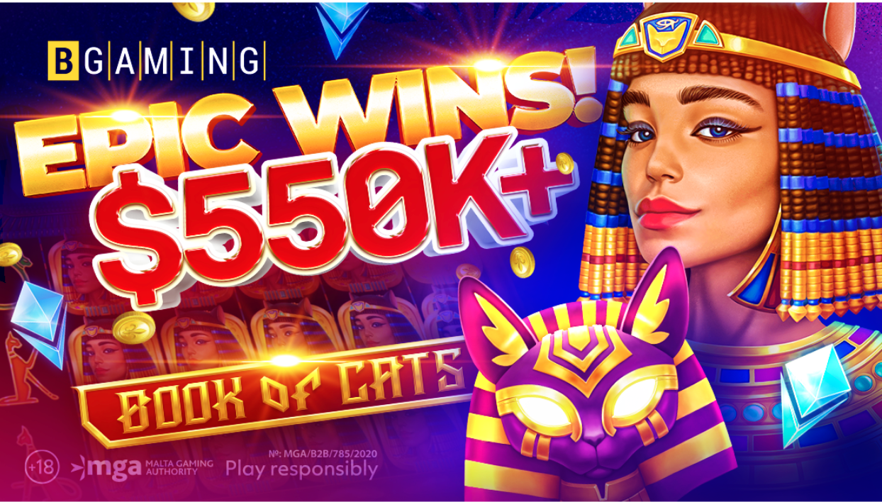 Series of Epic Wins: Book of Cats by BGaming Rewards Player with $550K!