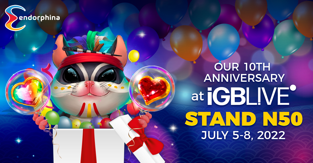 Celebrate Endorphina's 10th Birthday at iGB Live 2022!