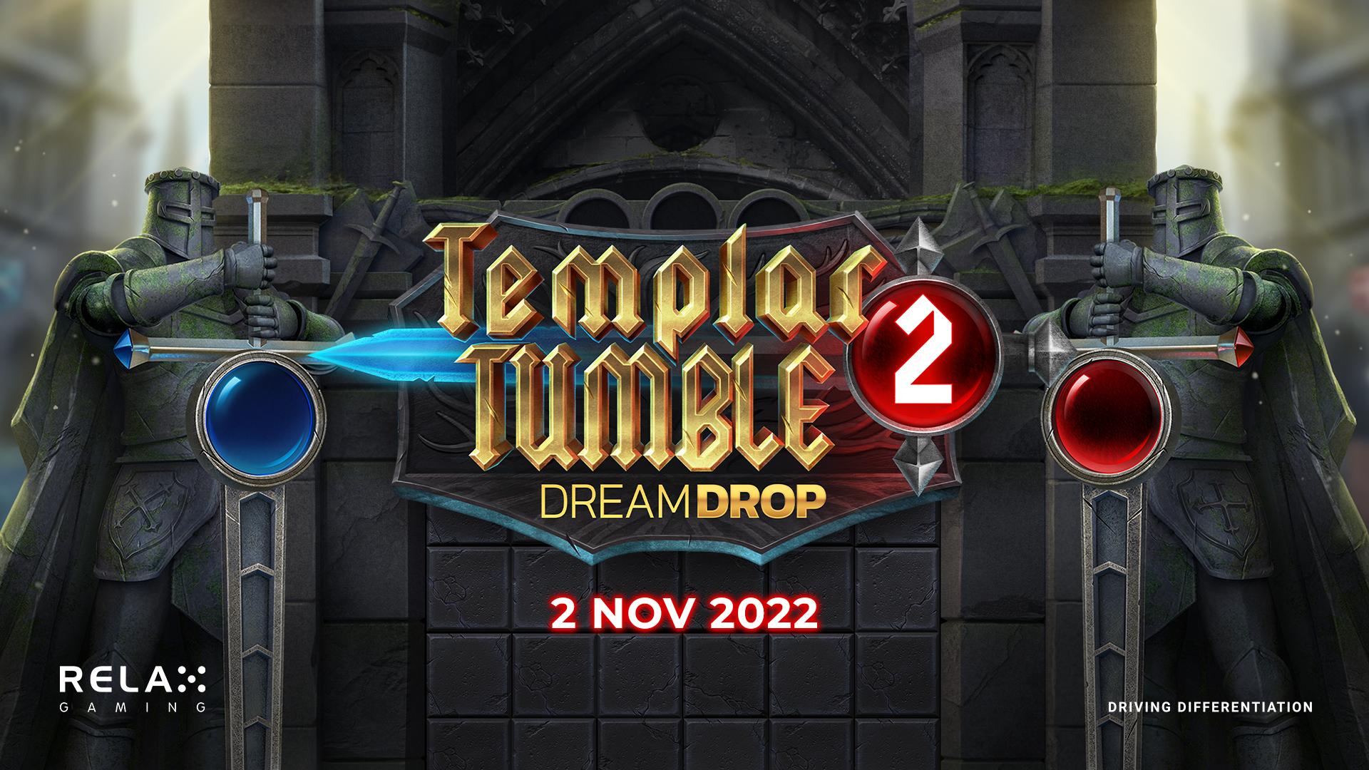 The Knights of Relax Gaming return in Templar Tumble 2 Dream Drop