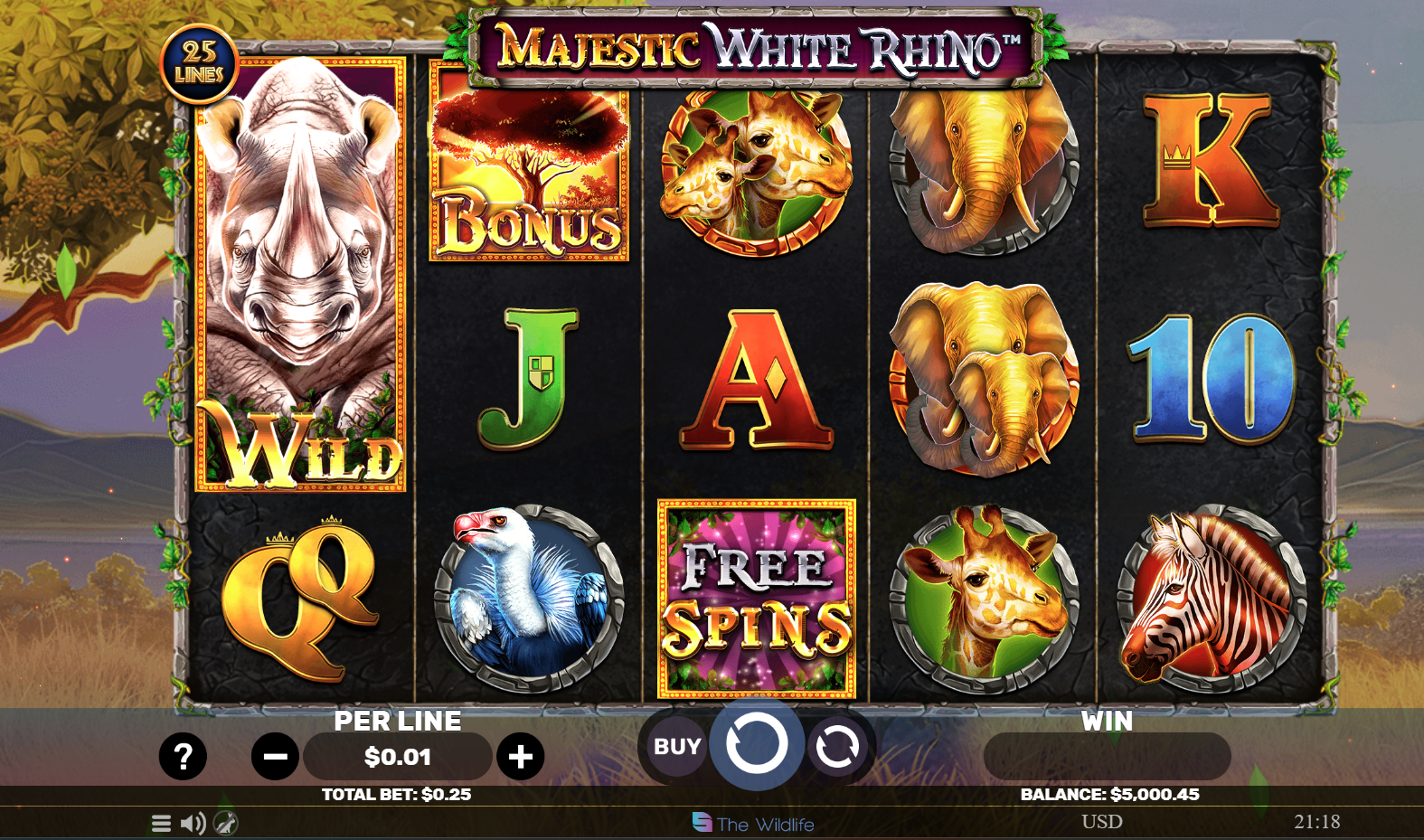 Spinomenal Releases Latest Slots Adventure Majestic White Rhino