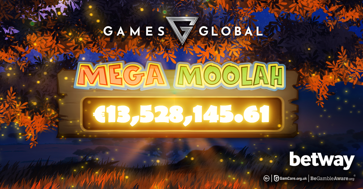 Games Global Progressive Jackpot Mega Moolah!™ Pays Out €13.5 million