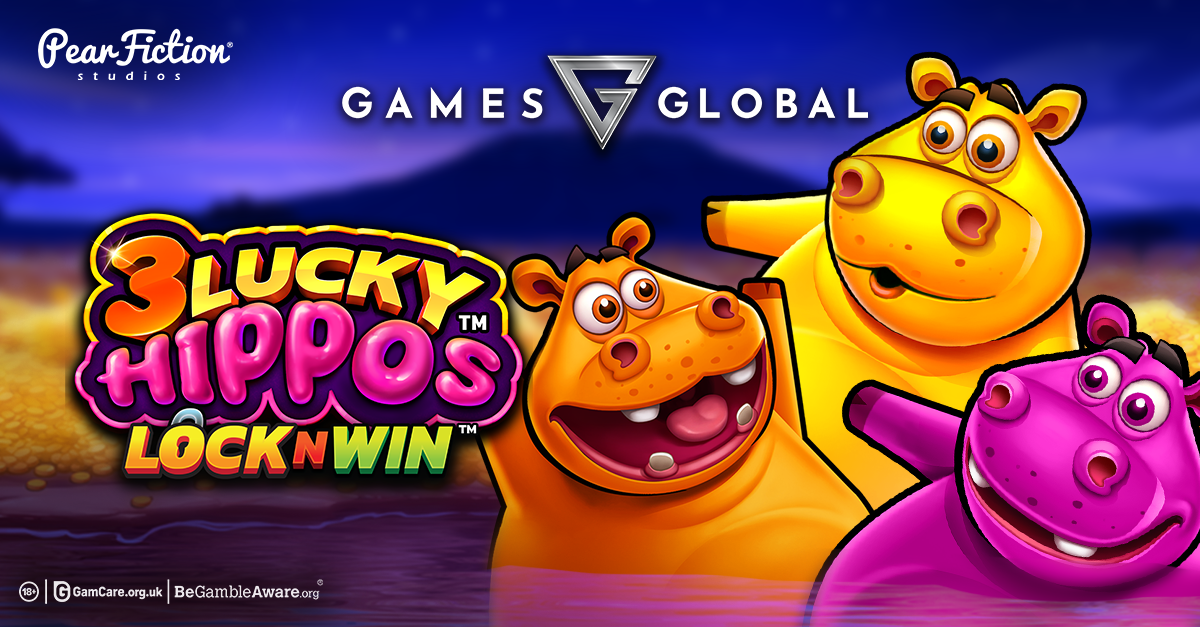 Games Global and PearFiction Studios™ Take Triple Pot Format to the Next Level with 3 Lucky Hippos™