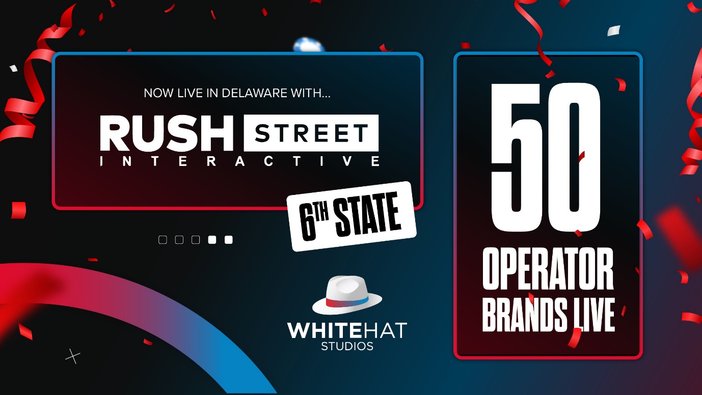 White Hat Studios Enters Delaware with Rush Street Interactive’s BetRivers