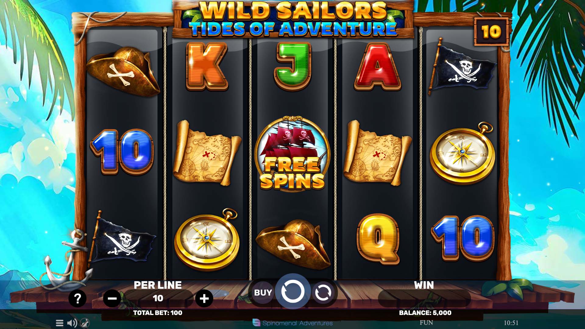 Spinomenal Sets Sail with Wild Sailors - Tides of Adventure Slot