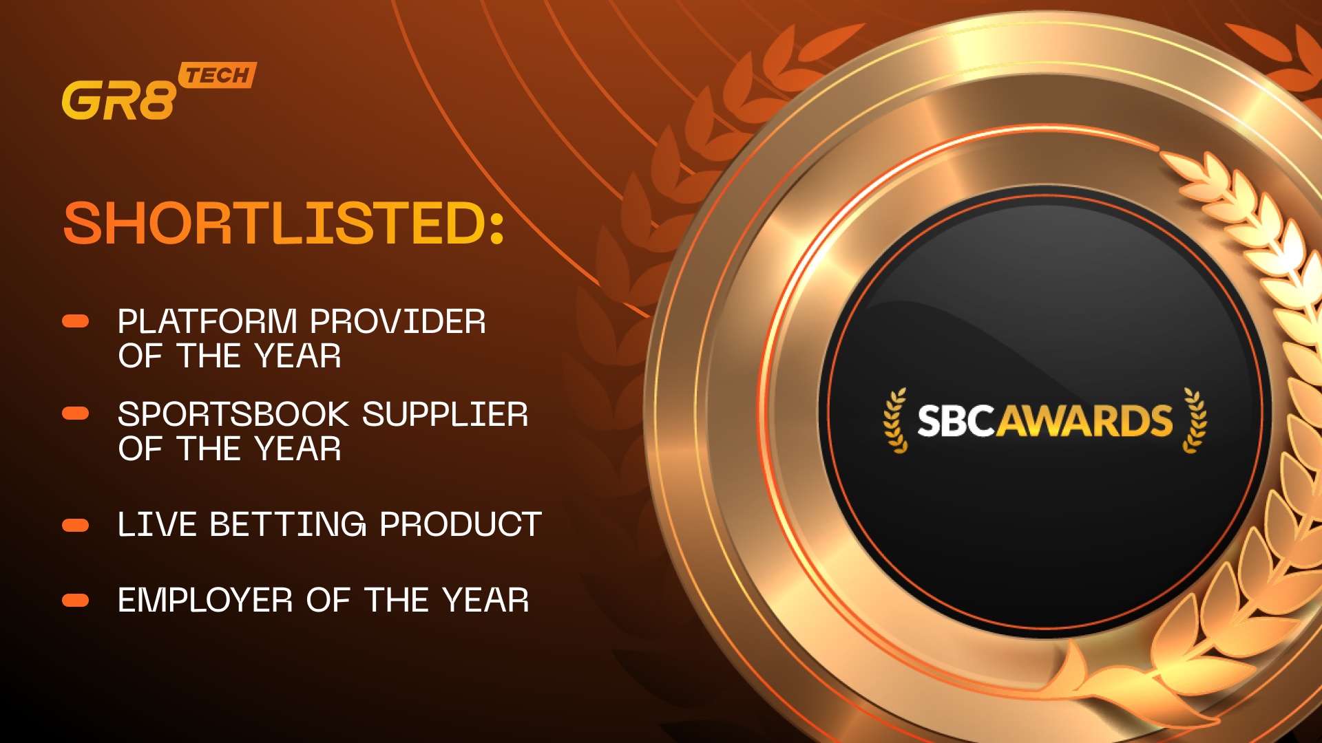 GR8 Tech Celebrated for Multiple Nominations at SBC Awards