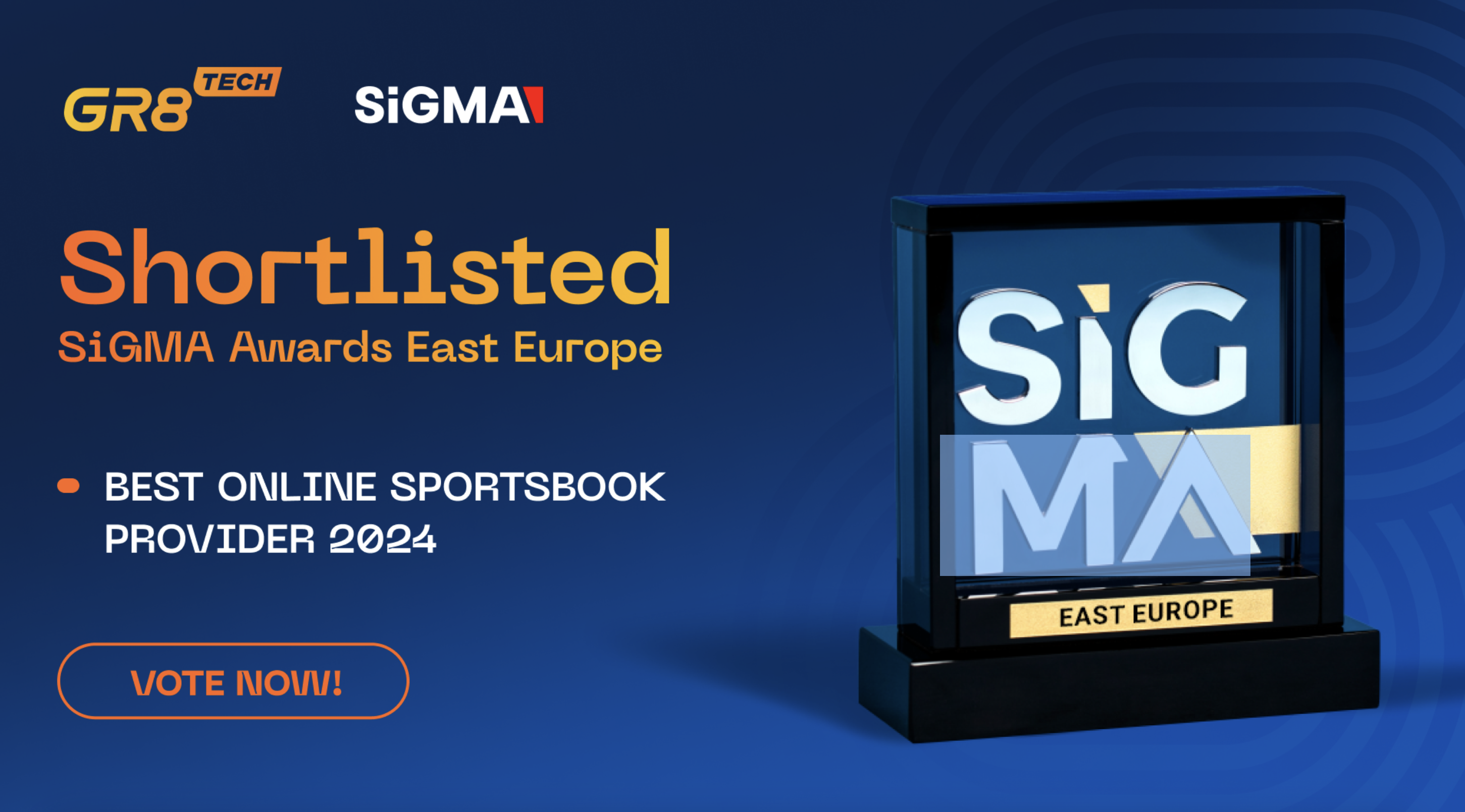 GR8 Tech Shortlisted for Prestigious Best Online Sportsbook Provider 2024 at SiGMA Awards East Europe