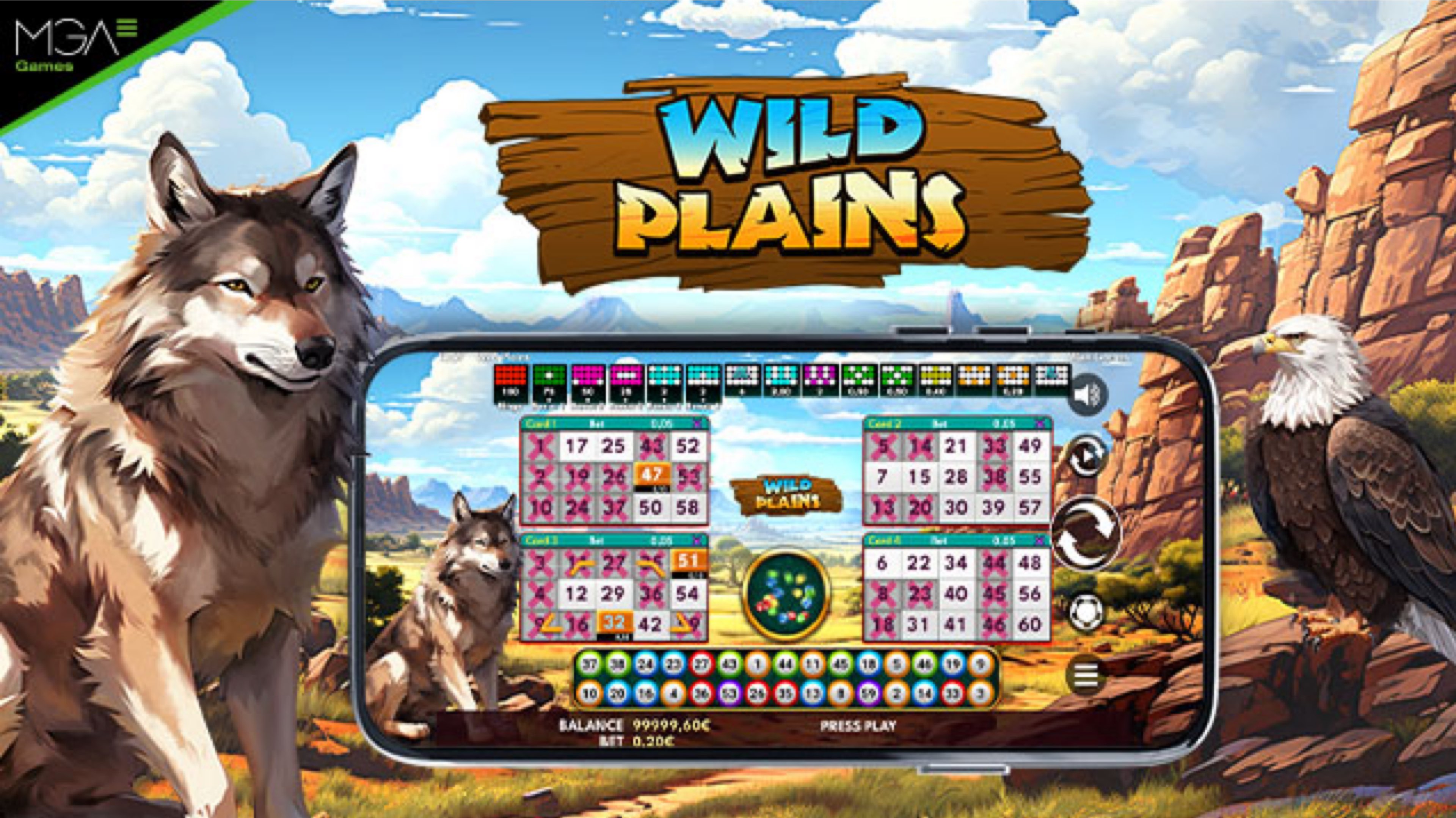 MGA Games Launches Wild Plains Videobingo Game