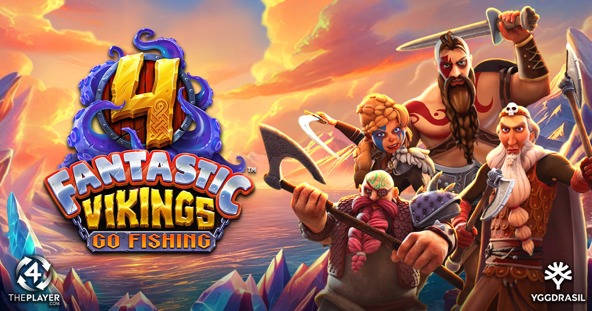 Legends Collide as 4ThePlayer and Yggdrasil Release 4 Fantastic Vikings Go Fishing