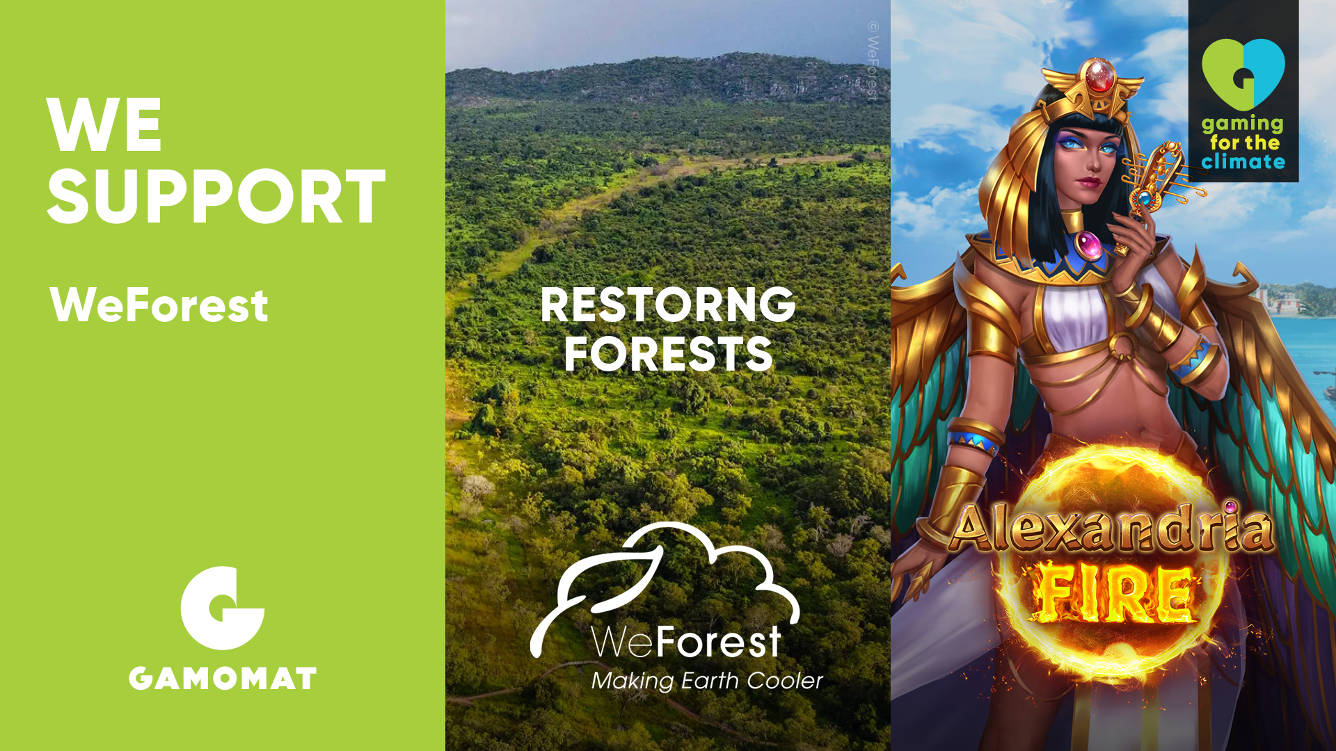 GAMOMAT Grows its Gaming for the Climate Initiative with Alexandria Fire Collaboration with WeForest