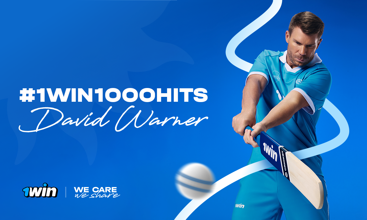 1win and David Warner Launch Charitable #1win1000hits Challenge