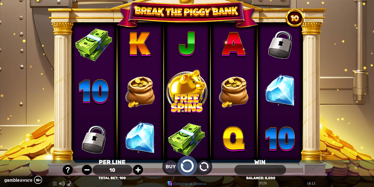 Spinomenal Releases ‘Break the Piggy’ Bank Title