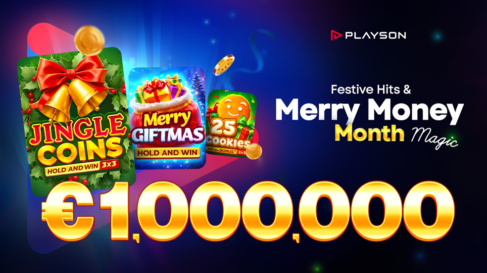 Playson Launches Festive ‘Merry Money Month’ Promotion with €1M Daily Prize Pool