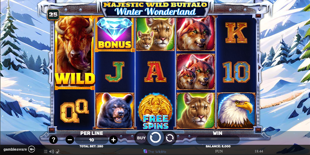 Spinomenal Adds Majestic Wild Buffalo Winter Wonderland to Wildlife Series