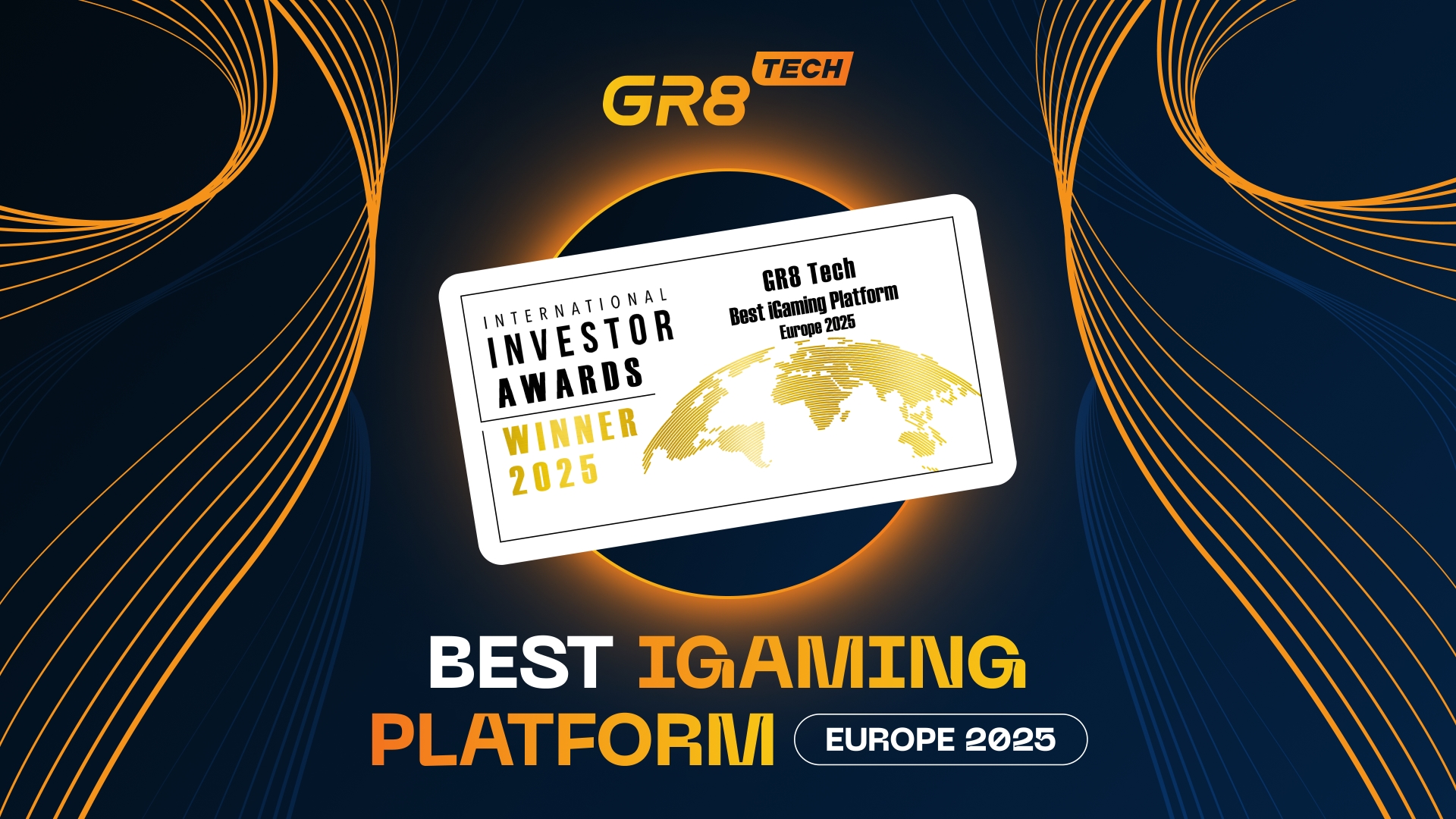 GR8 Tech Secures Top Honor as Best iGaming Platform