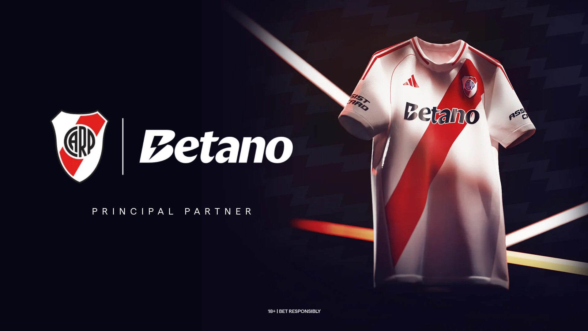 Betano Expands Presence in Argentina with Front-of-Shirt Deal at River Plate