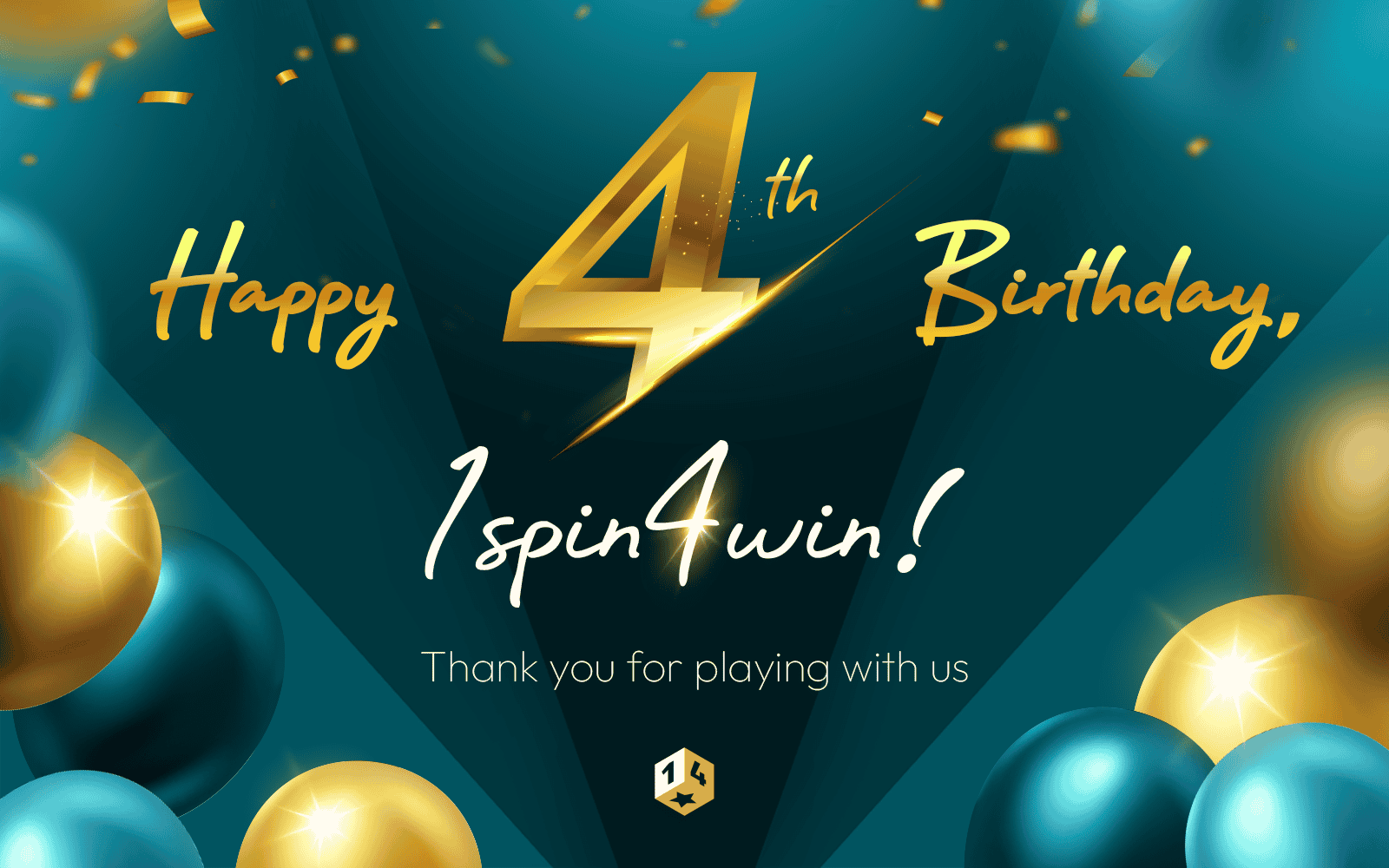 1spin4win Celebrates its 4th Anniversary