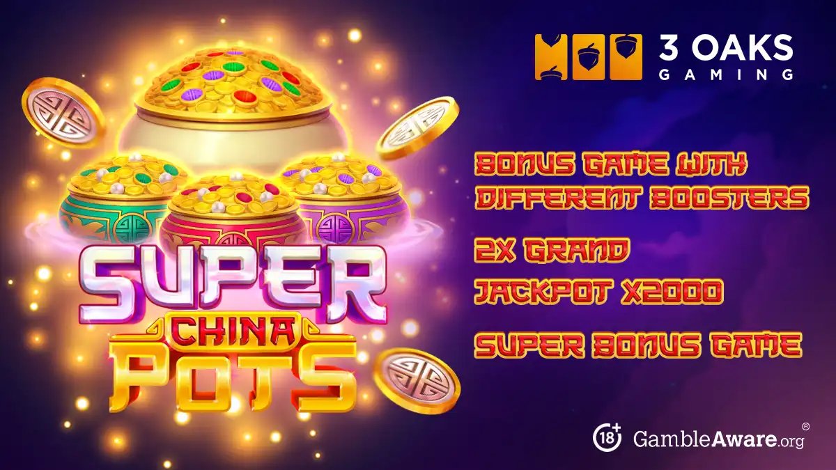 3 Oaks Gaming Launches Super China Pots Slot with New Bonus Features