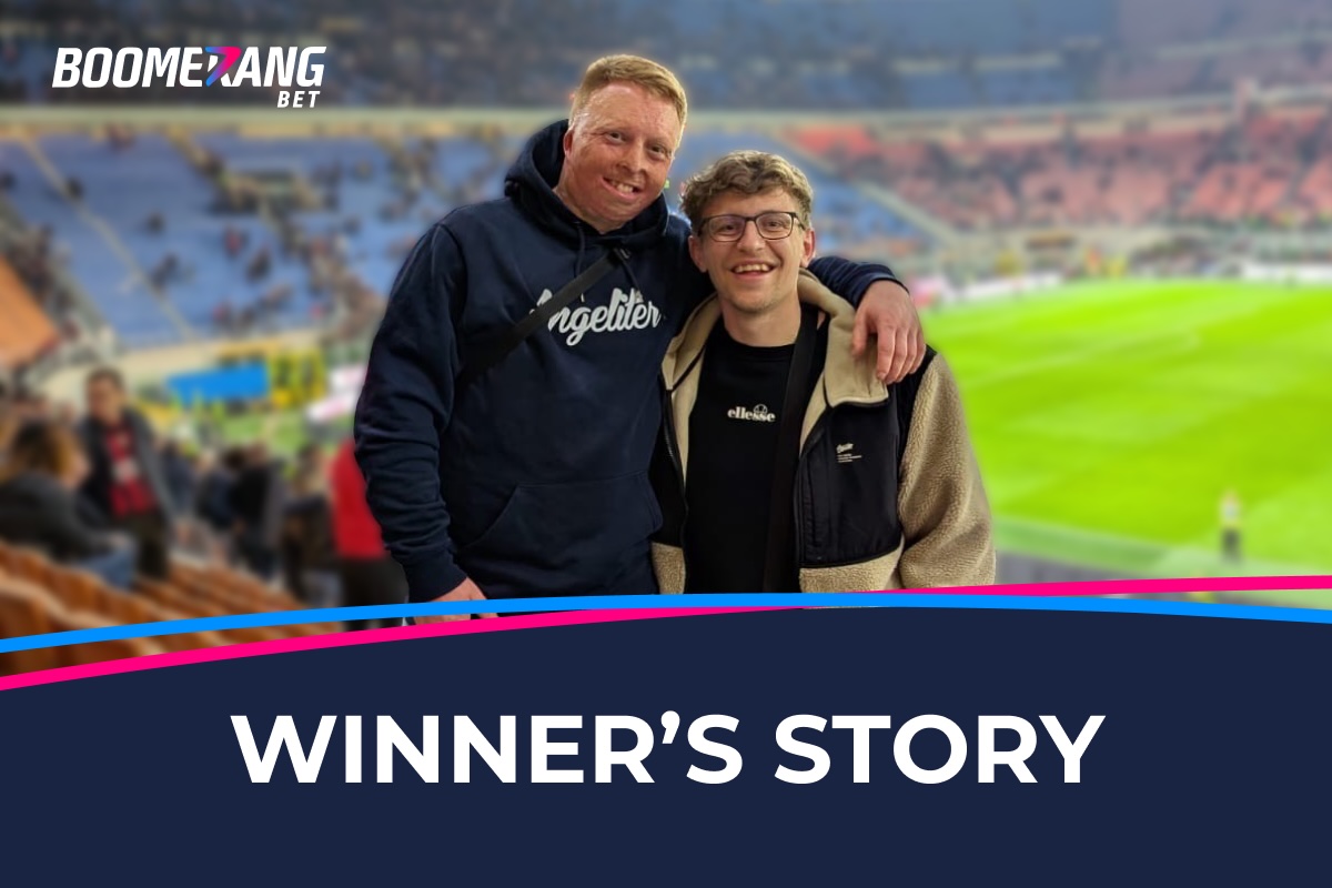 The Boomerang Bet 'AC Milan vs. Bologna Trip' Instagram Giveaway Winner Shared his Emotions