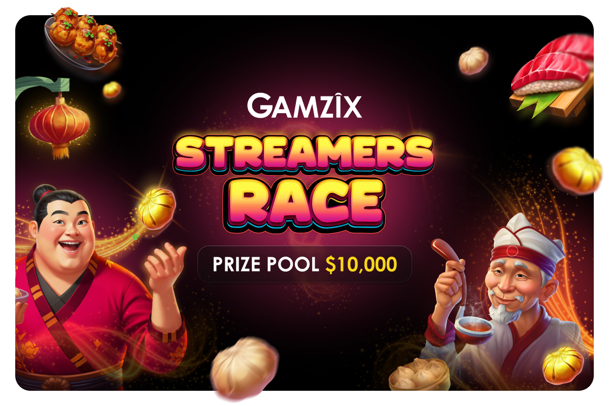 Gamzix Launches Streamers Race 2025 with a $10,000 Prize Pool, Featuring Yummy Dumplings: Hold the Spin
