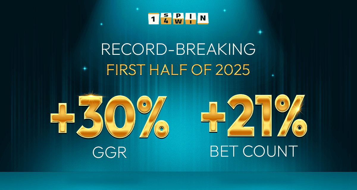 1spin4win Celebrates H1 2025 Performance with 30% GGR Growth