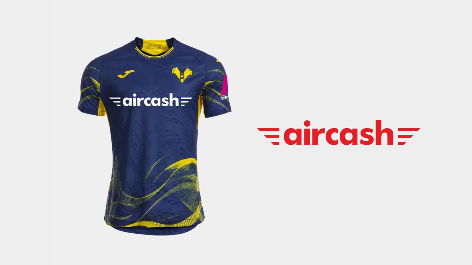 Aircash Named Main Jersey Partner of Hellas Verona for 2025/26 Season