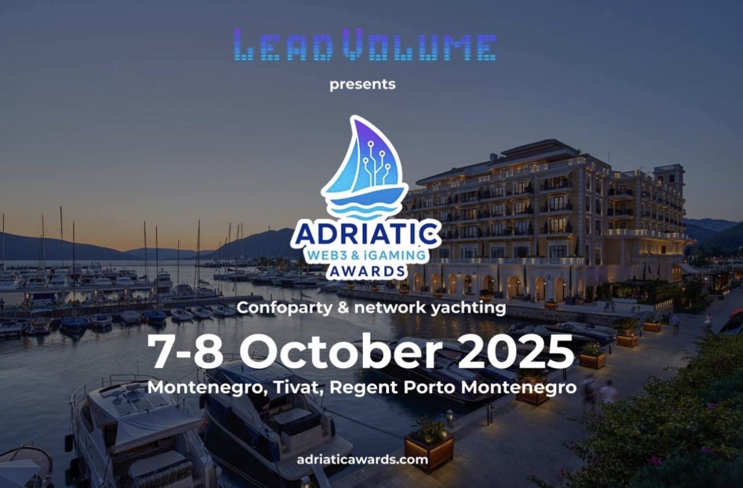 Adriatic Web3 and iGaming Awards 2025 to Redefine Luxury Networking in Porto Montenegro