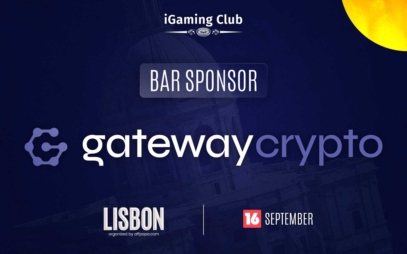 iGaming Club Lisbon 2025 Welcomes GatewayCrypto as Bar Sponsor