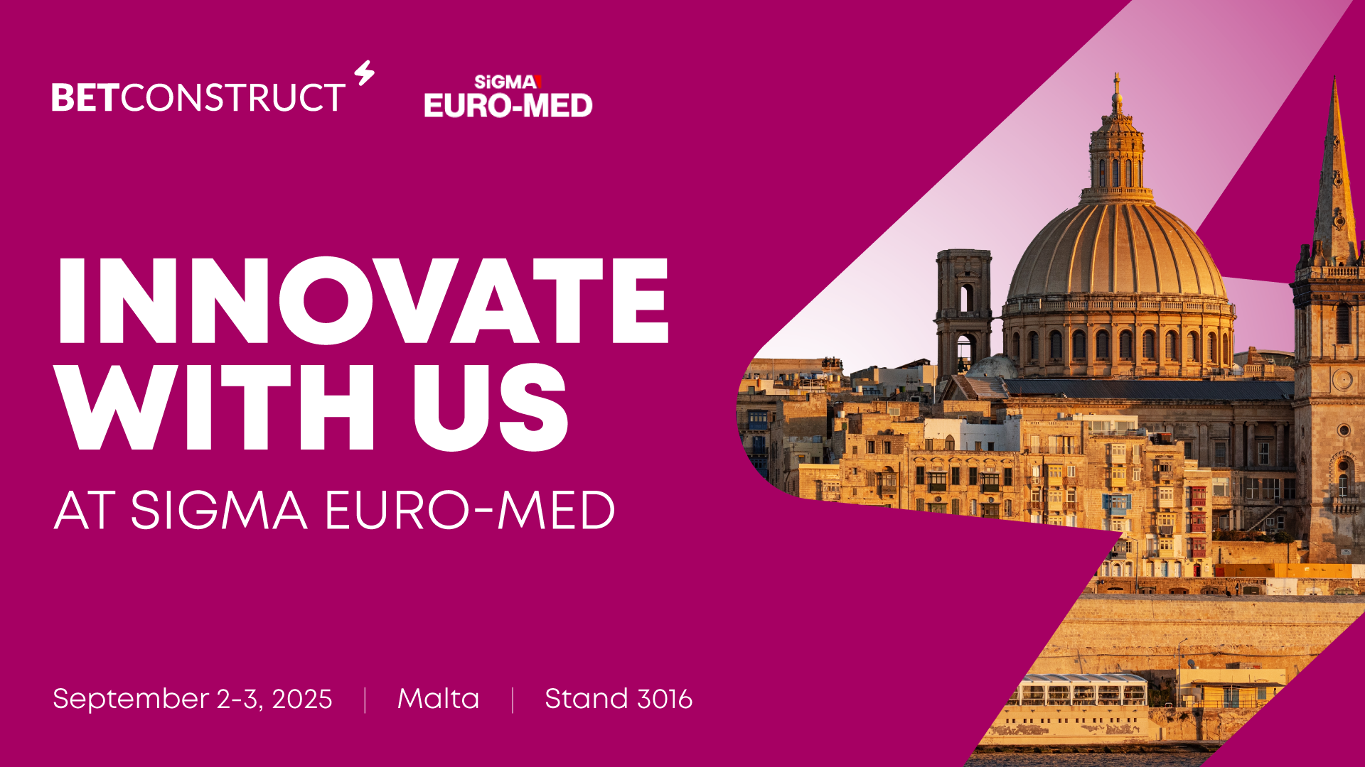 BetConstruct to Showcase Sportsbook, CRM and Loyalty Solutions at SiGMA Euro-Med Malta