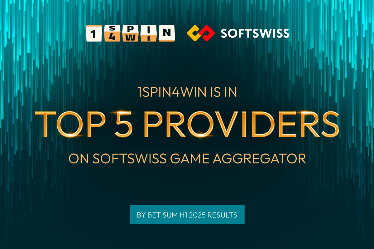 1spin4win Ranks Among Top 5 Providers on SOFTSWISS Game Aggregator by Bet Sum in H1 2025