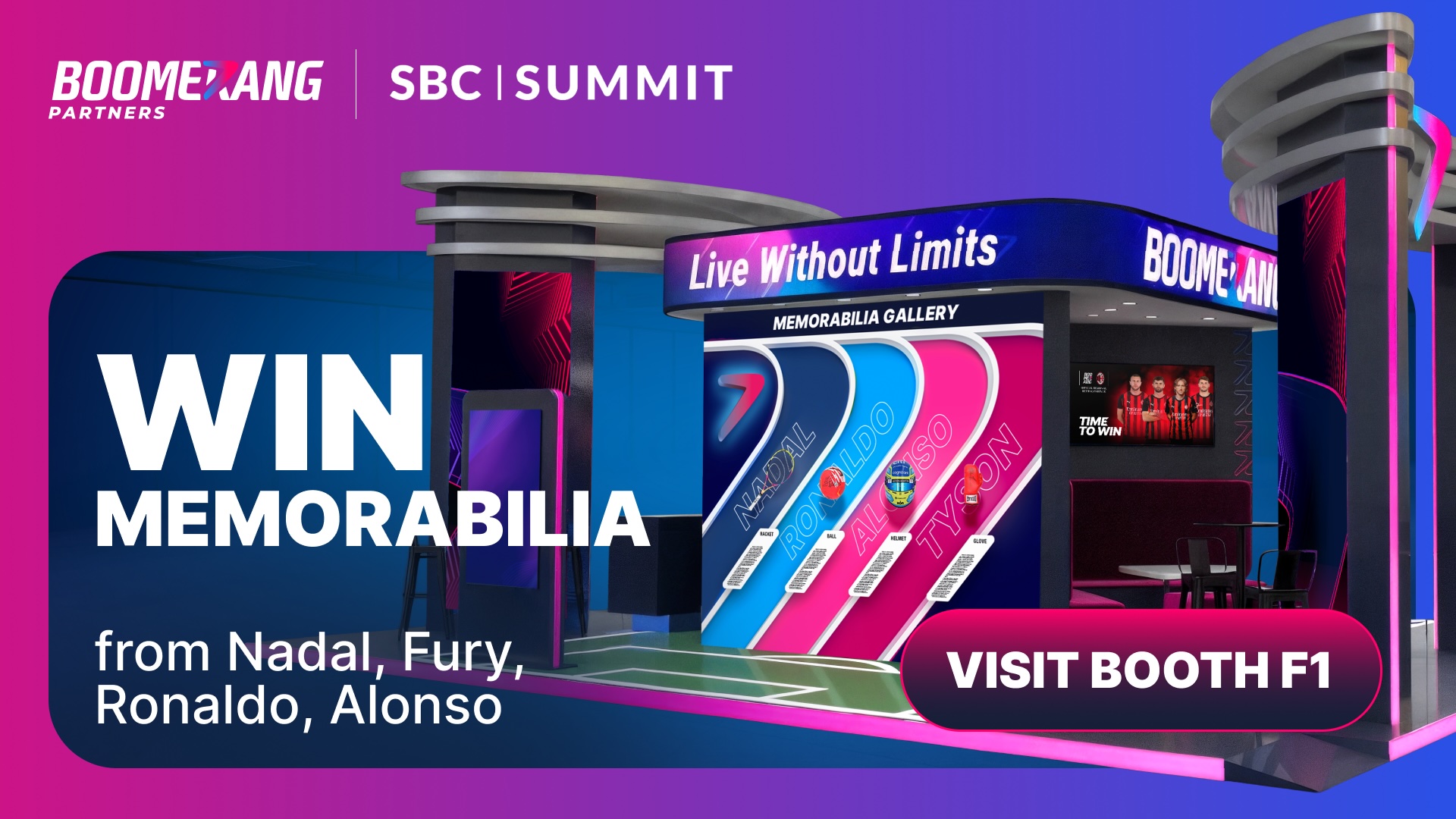 Boomerang Partners Will Hold a Raffle for Unique Sports Items at the SBC Summit 2025