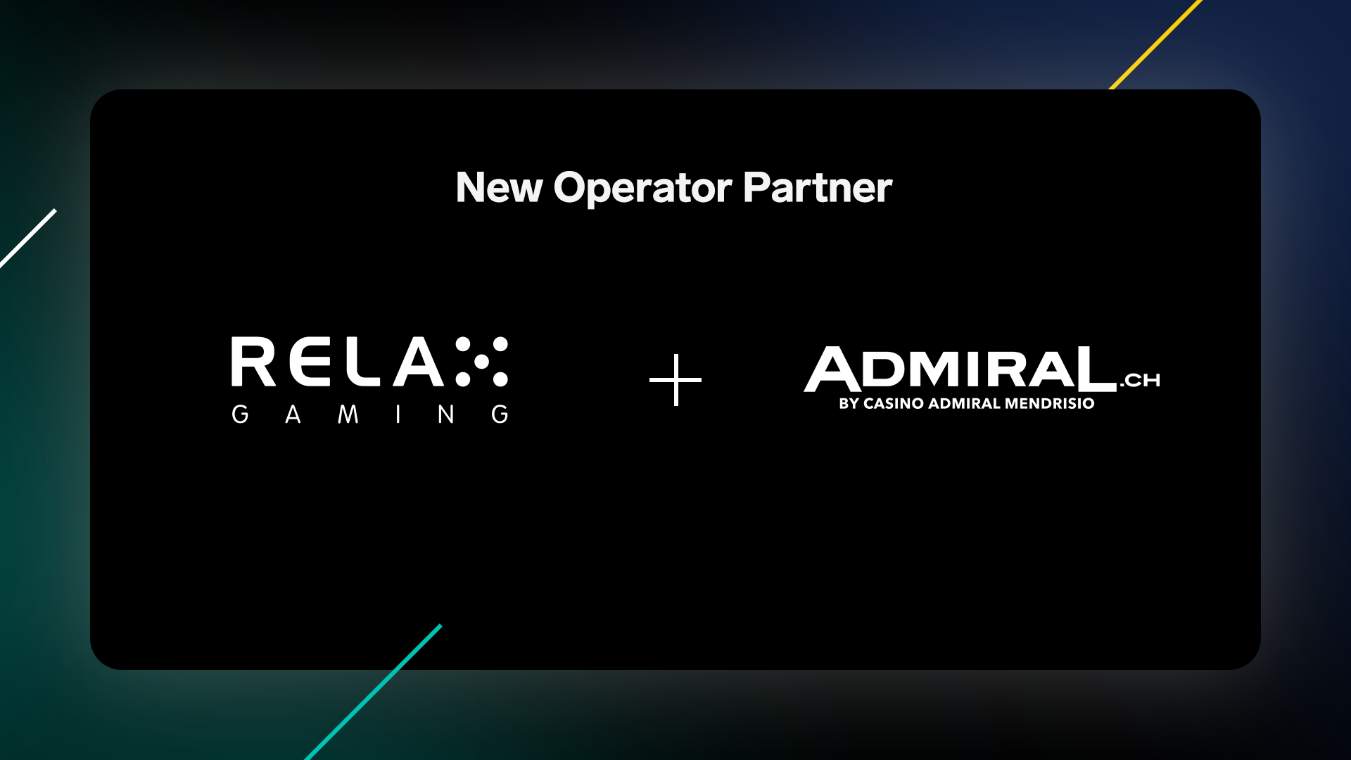 Relax Gaming Partners with Admiral.ch to Expand in Switzerland