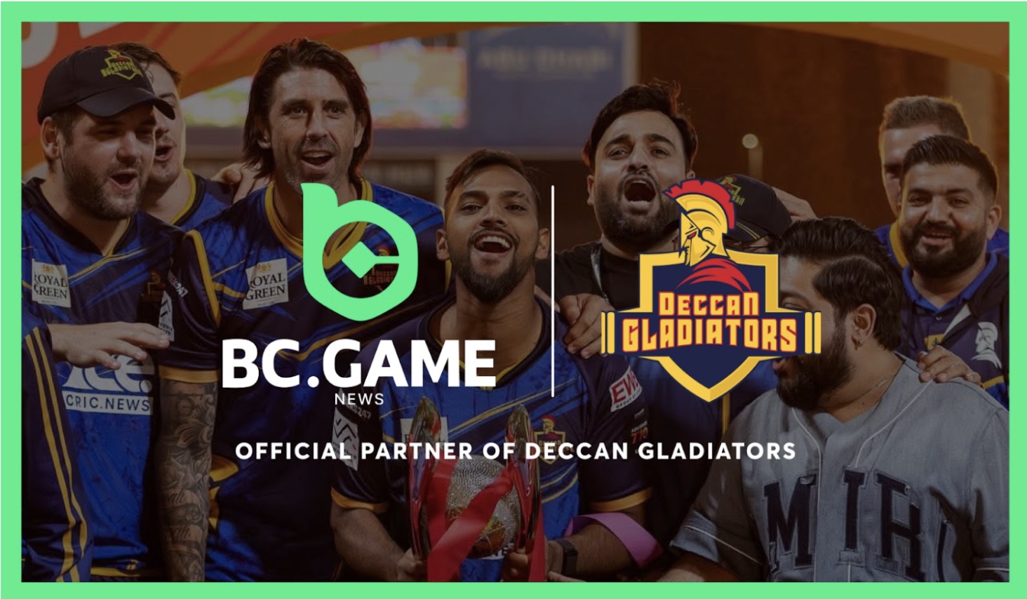 BC.GAME News Secures Front-of-Jersey Deal with Deccan Gladiators for Abu Dhabi T10 2025