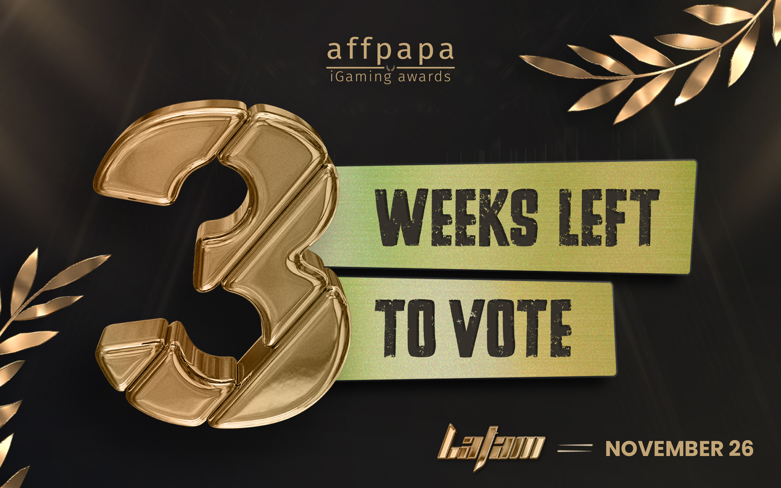 3 Weeks Left to Vote in AffPapa iGaming Awards LATAM 2025!