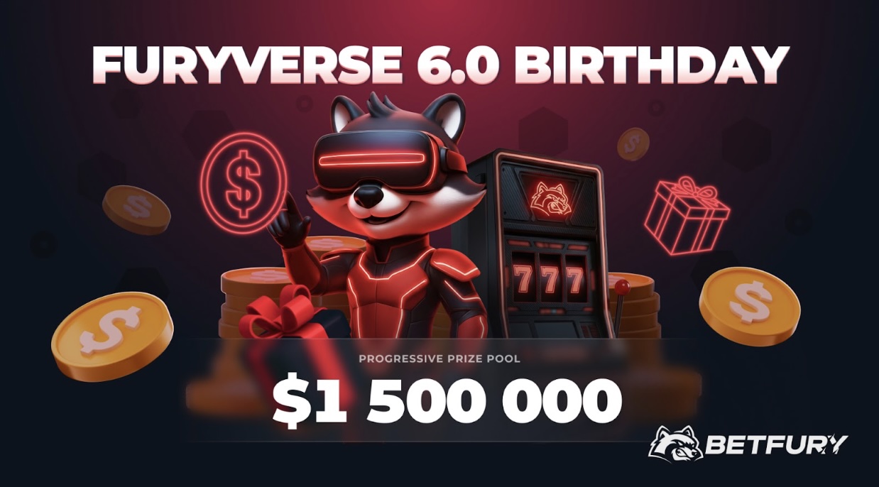 BetFury Marks Its 6 Years With the Grand $1.5M+ Furyverse 6.0 Celebration