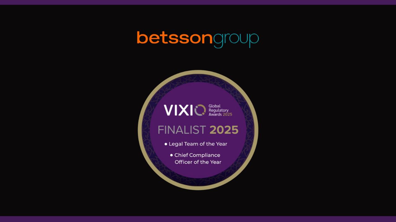 Betsson Group Shortlisted for Legal and Compliance Awards at GRAs 2025