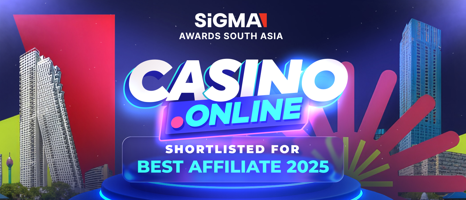 Casino.online Earns Finalist Position for Best Affiliate at Sigma South Asia Awards 2025