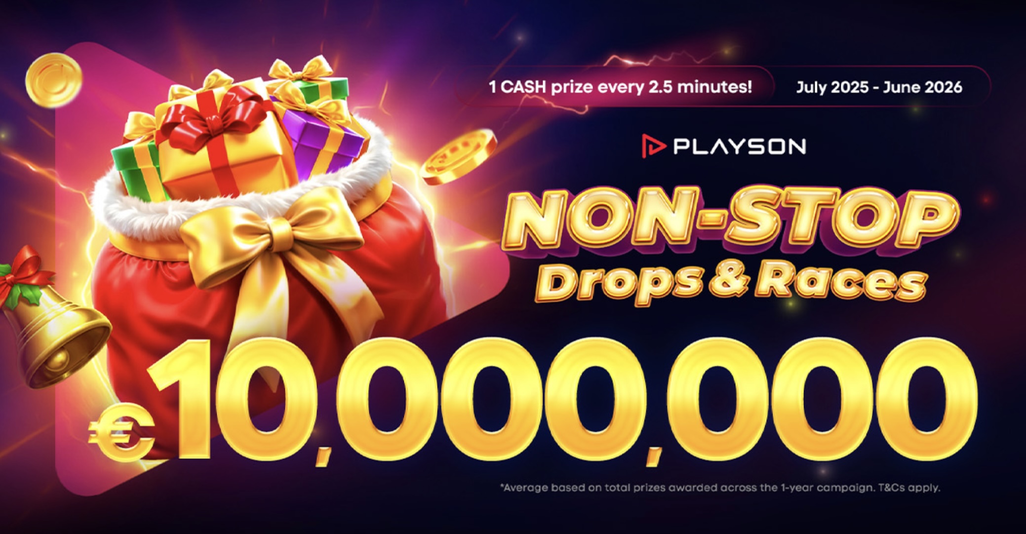 Playson Launches Record-Breaking Festive Campaign with €2 Million in Prizes