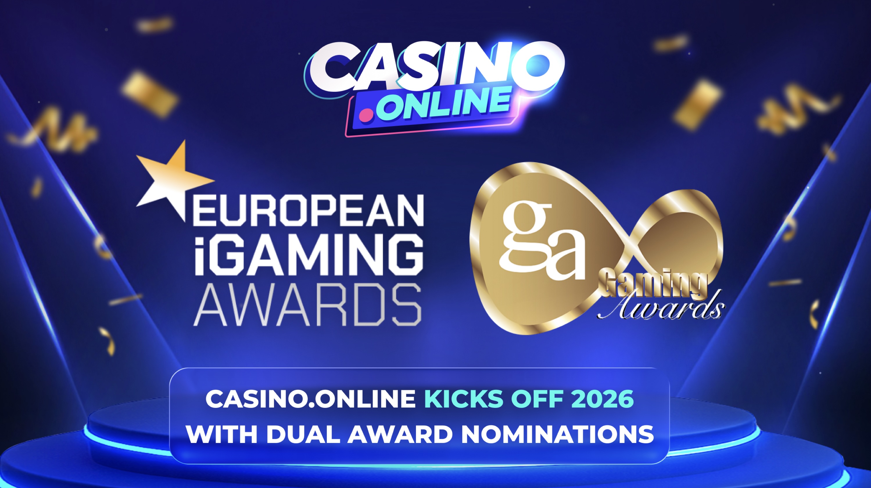 Casino.online Prepares for a Strong Start to 2026 with Dual Shortlists at European iGaming and iGA Awards