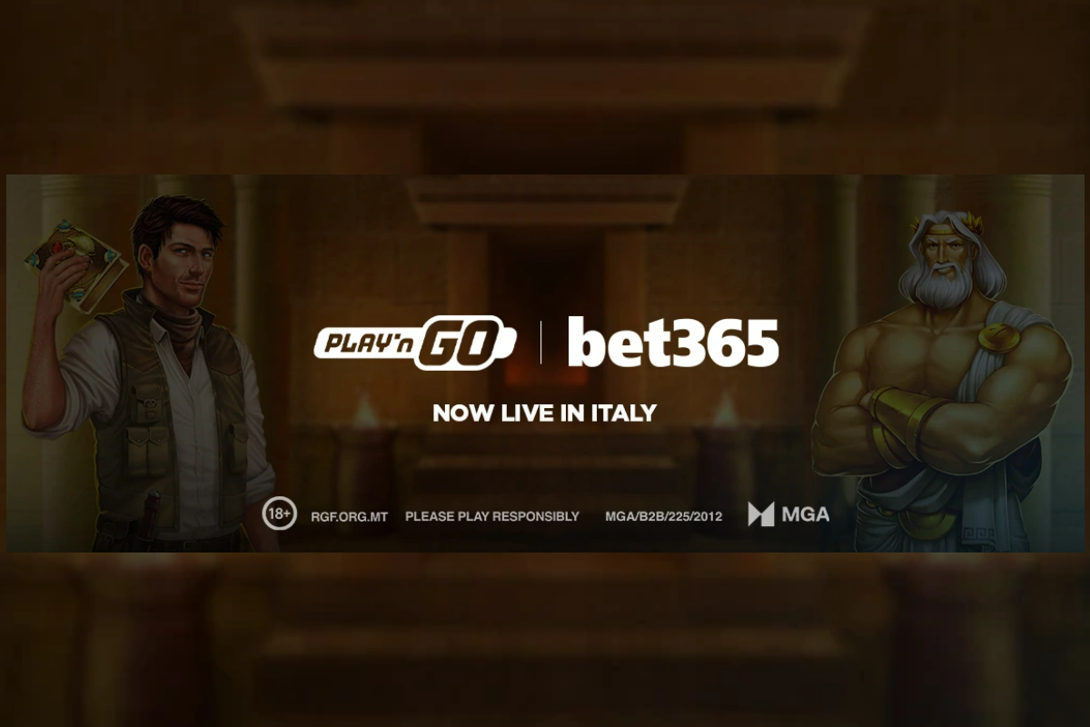 Play’n GO Expands Italian Presence with bet365 Casino Launch