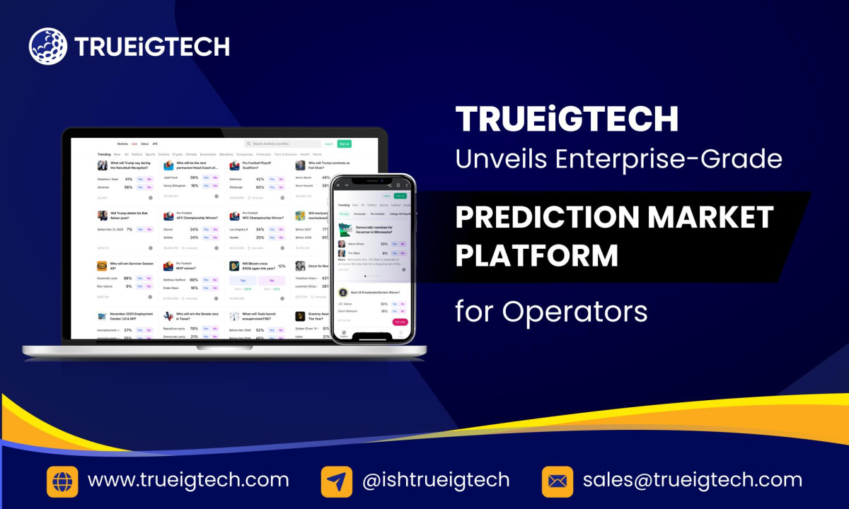 TRUEiGTECH Unveils Enterprise-Grade Prediction Market Platform for Operators