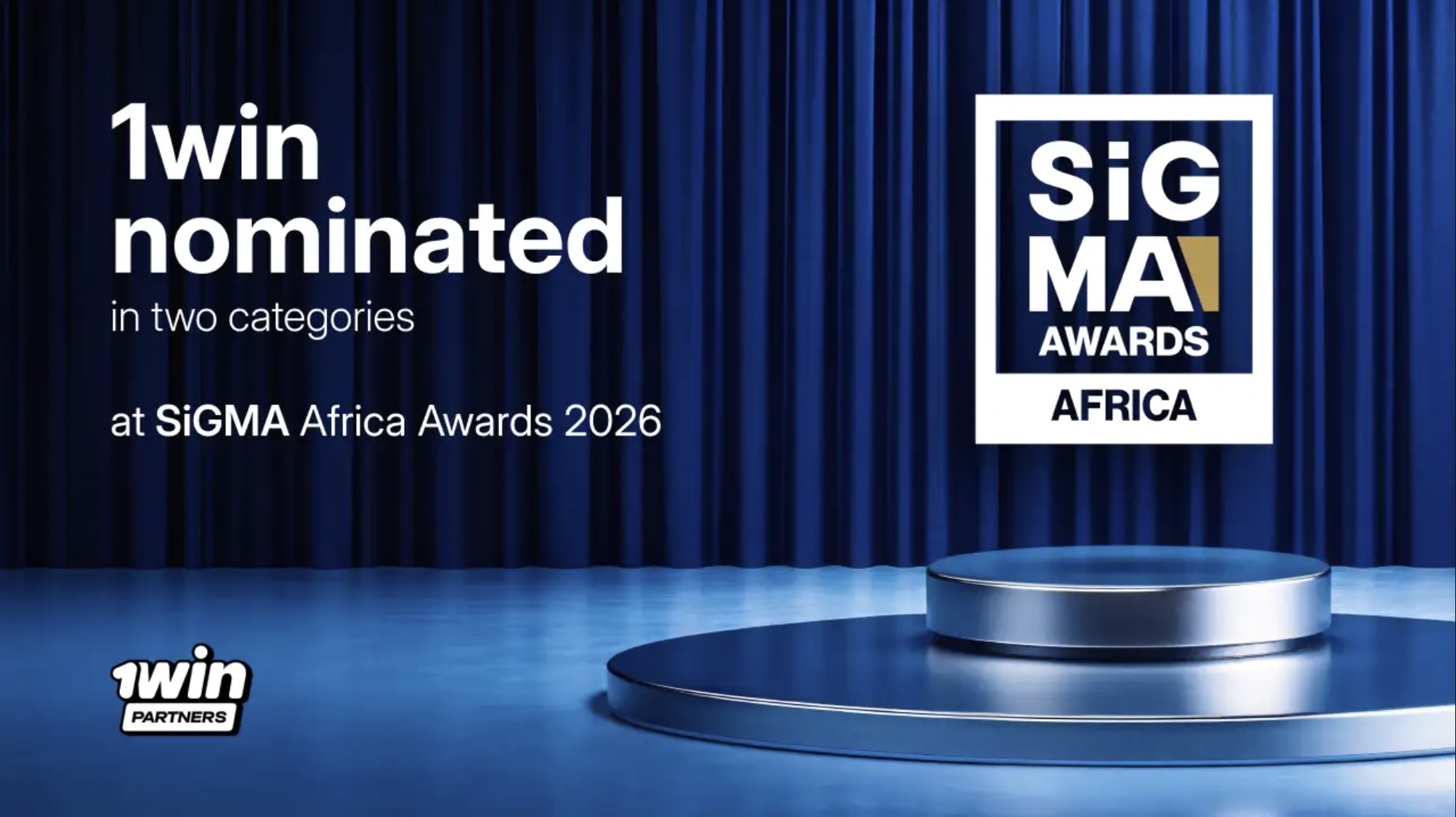 1win Nominated in Two Categories at SiGMA Africa Awards 2026