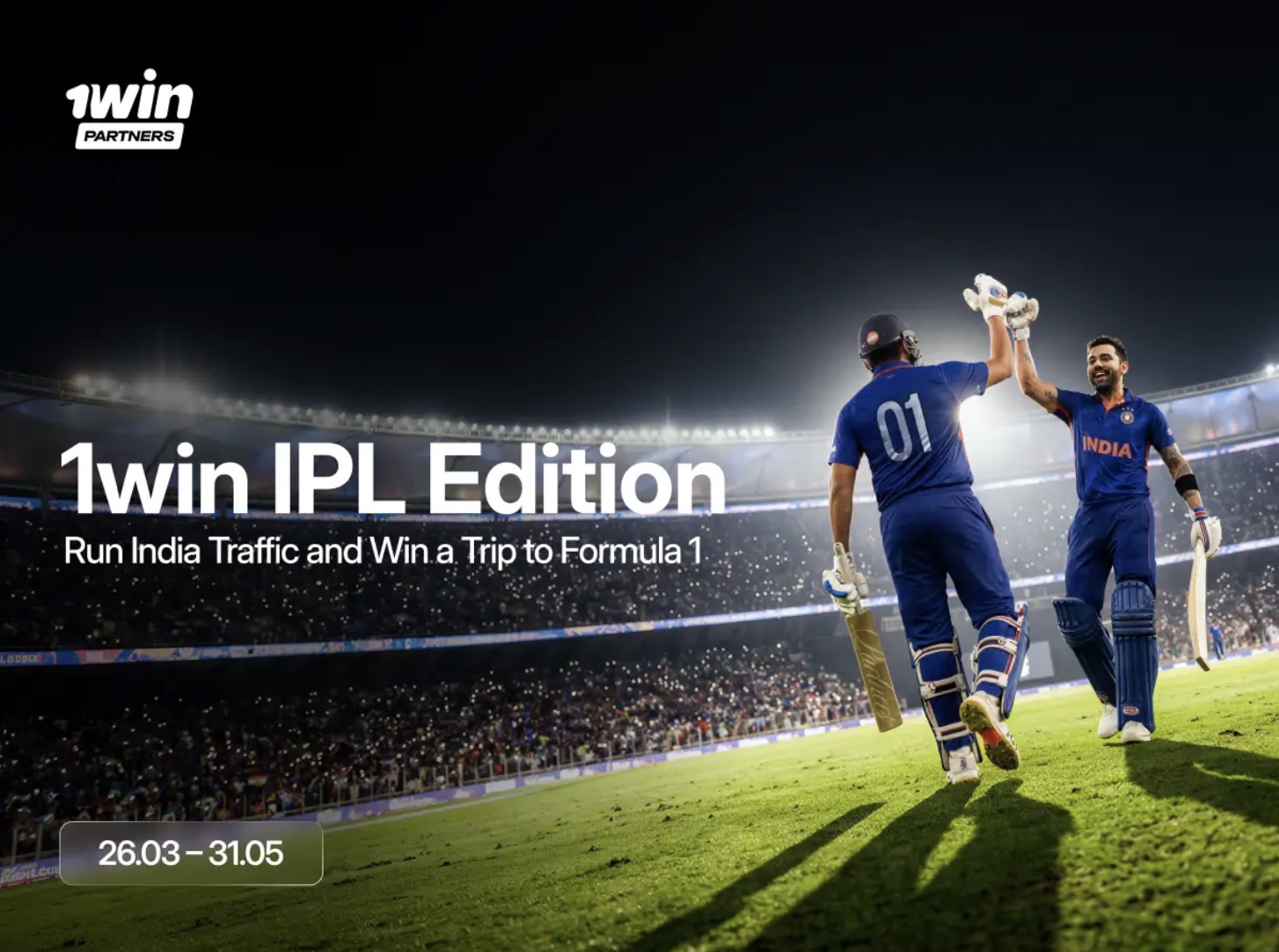 IPL 1win Partners Edition: Run India Traffic and Win a Trip to Formula 1