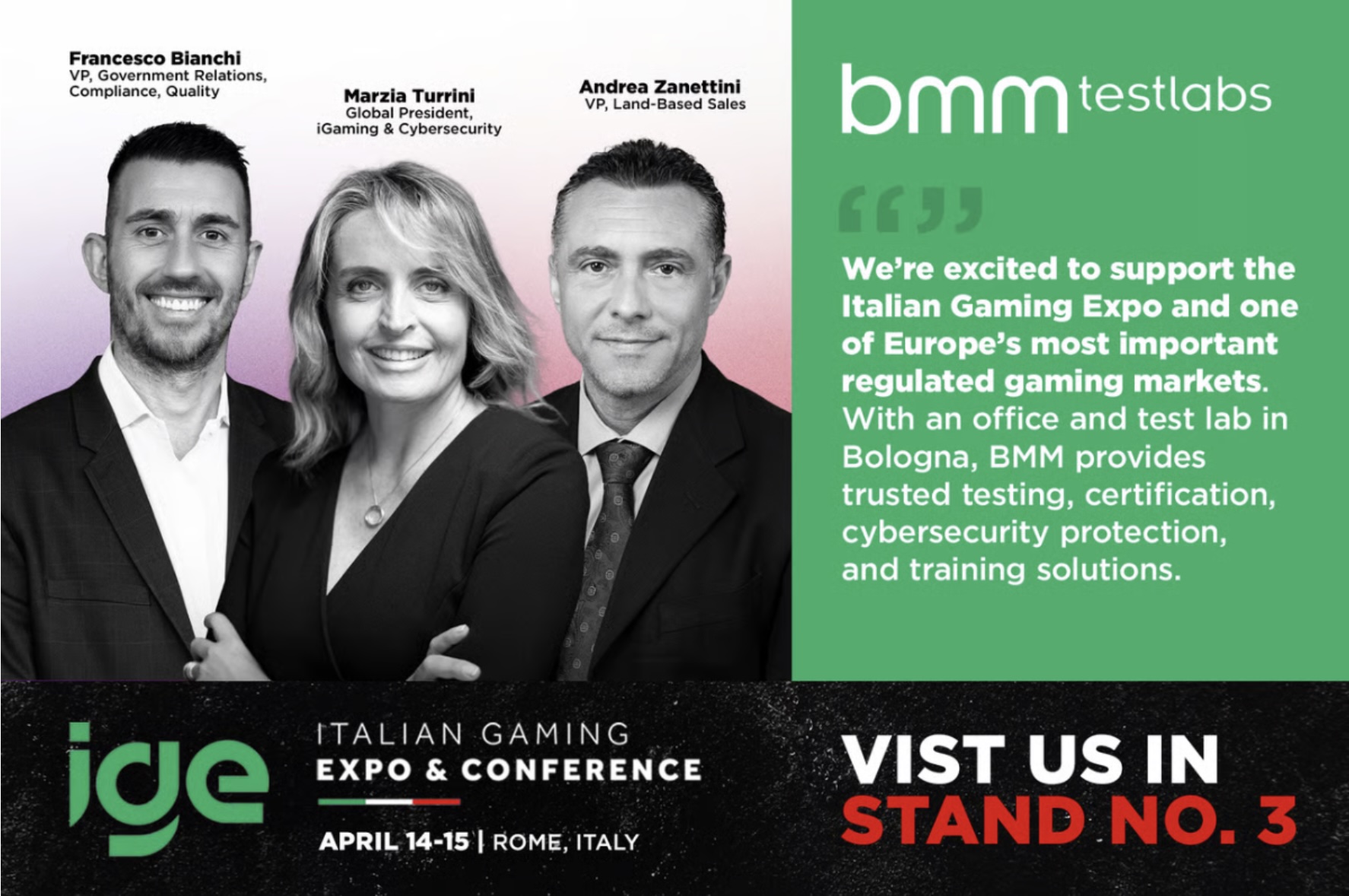 Women in Gaming in Focus as BIG Showcases Leadership at Italian Gaming Expo & Conference