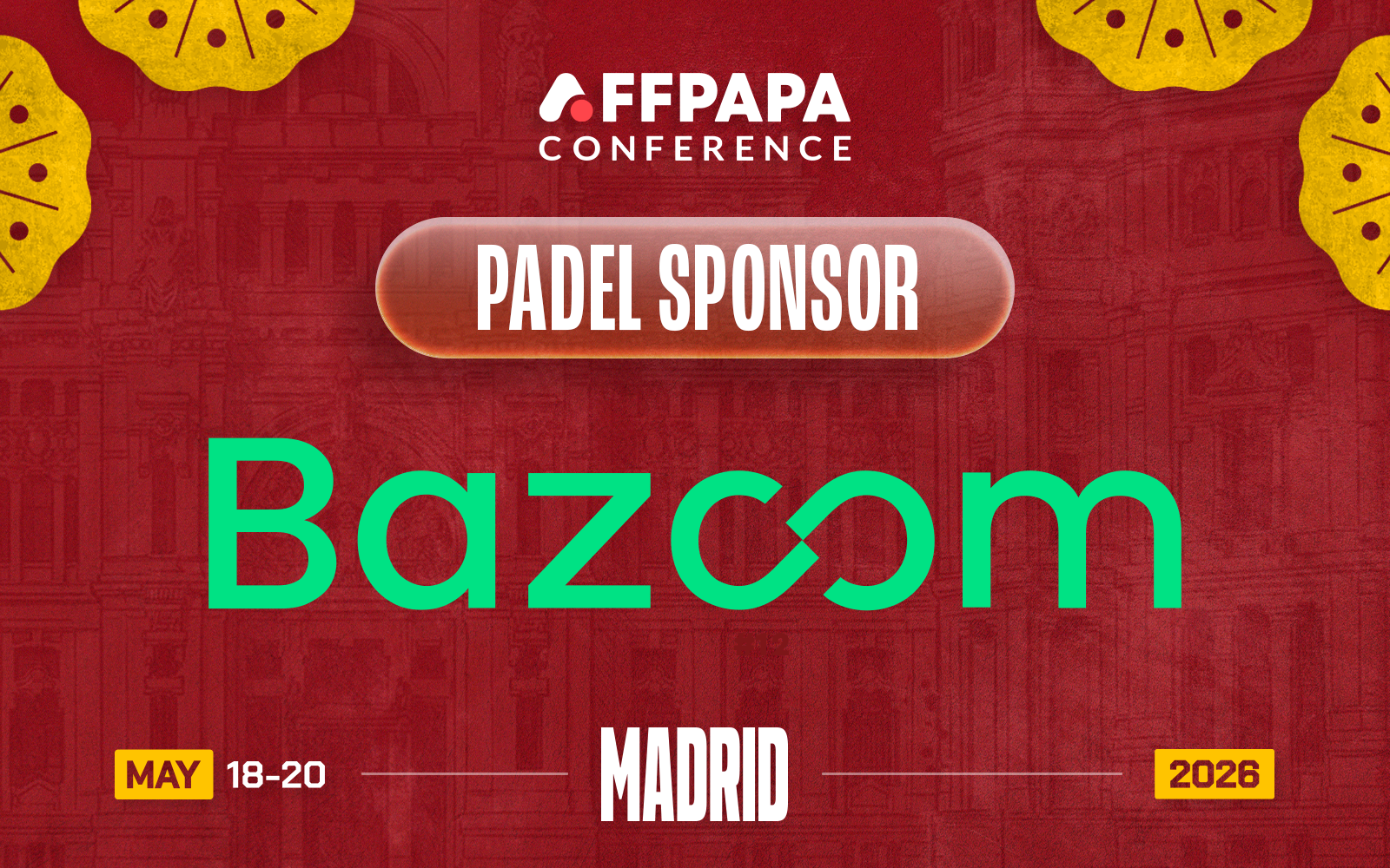 Bazoom Joins as Padel Sponsor at AffPapa Conference Madrid