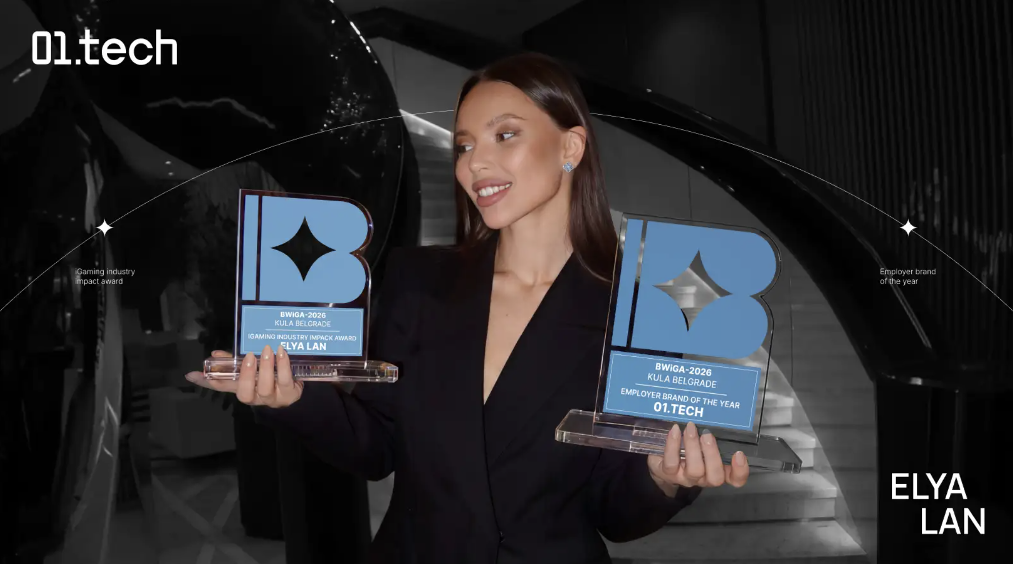01.tech Wins Employer Brand Award and Elya Lan Recognised as iGaming Industry Impact of the Year at BWiGA 2026