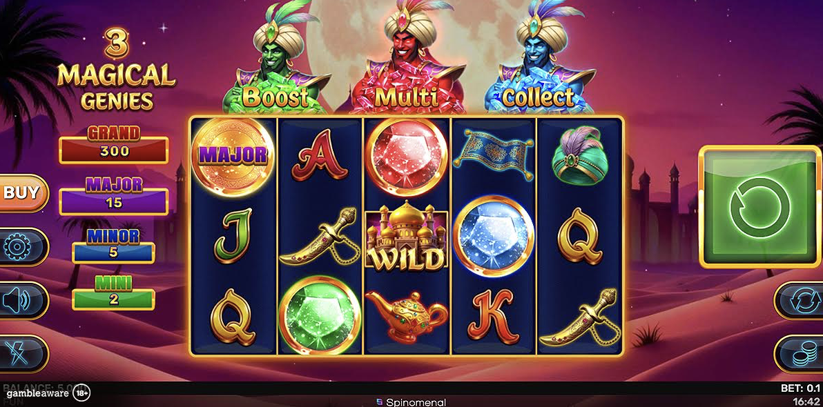 Spinomenal Unveils Arabian Adventure with 3 Magical Genies