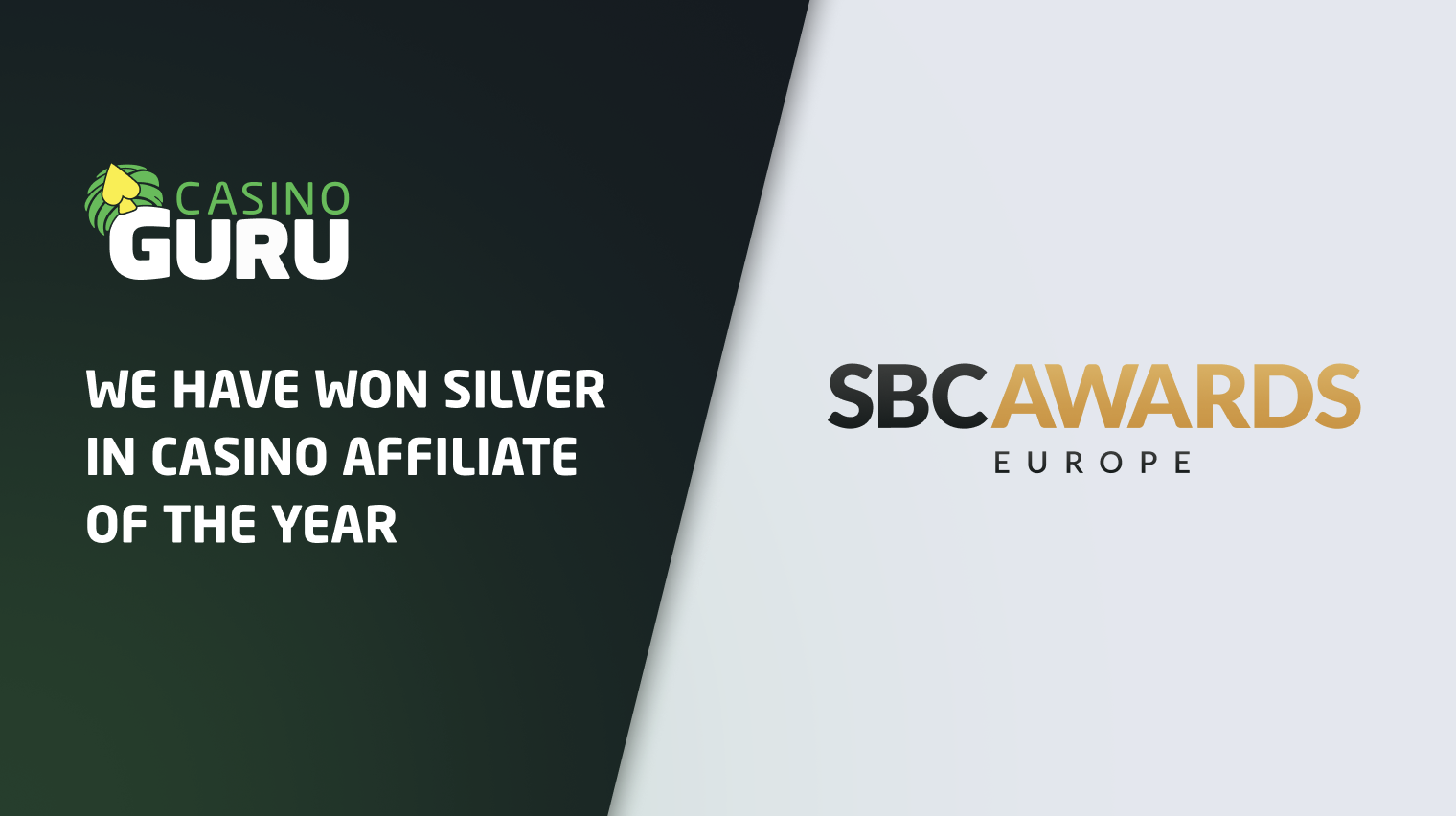 Casino Guru Takes Silver in SBC Awards Europe's Casino Affiliate of the Year