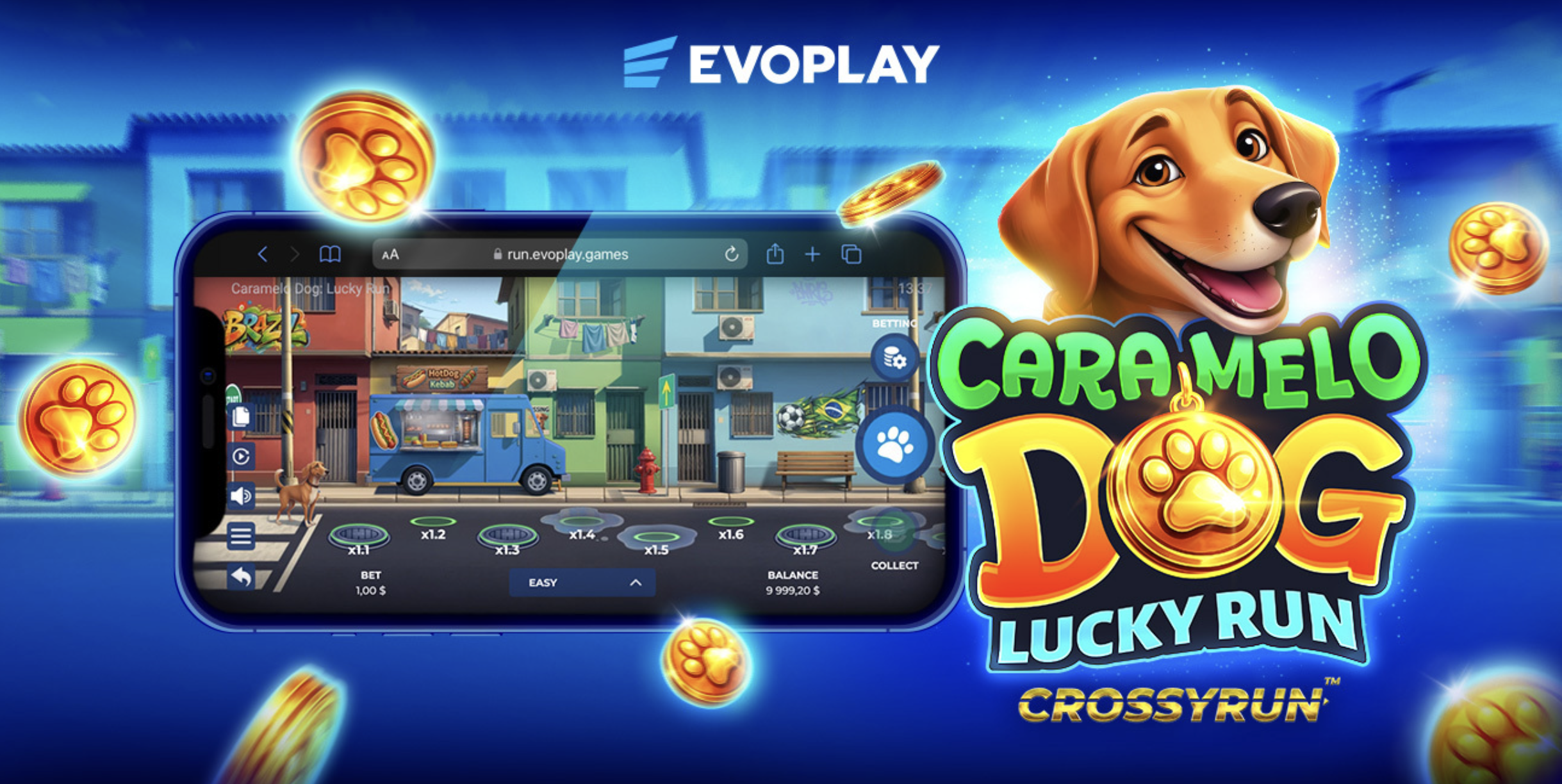 Evoplay Boosts Crash Portfolio with Brazilian-inspired Adventure Caramelo Dog Lucky Run