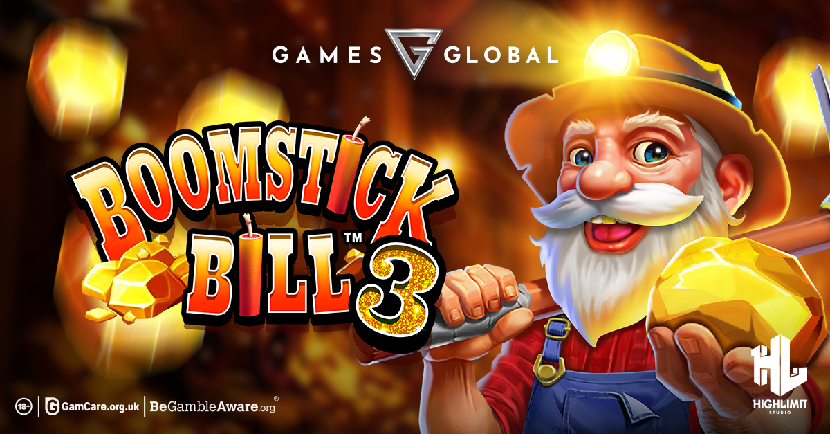Games Global and High Limit Studio Strike Gold with Explosive Sequel Boomstick Bill™ 3